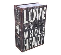 Boîte de Rangement pour Livre de Détournement, Coffre-fort Secret pour Dictionnaire de Stockage Secret(LOVE type)
