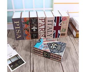 Boîte de rangement pour livre de dictionnaire, boîte de rangement portable avec serrure e voyage, maison, bijoux, argent, serrure de sécurité cachée (American Dream), Diversion Book S