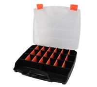 Boîte de rangement pour matériel, petites pièces, boîte de rangement pour outils, avec séparateurs en plastique amovibles pour vis, écrous, clous, boulons, perles