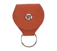 Boîte de Rangement pour médiators de Guitare - en Cuir synthétique - Anti-Chute - Boîte de Rangement - Porte-Organisateur Portable - Caché - Cadeau pour Les Amis de la Famille, Marron, Voir
