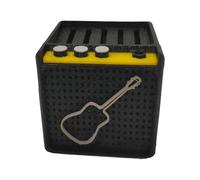 Boîte de rangement pour médiators de guitare - Léger et portable - En forme de haut-parleurs - Pour guitaristes - Cadeaux pour amateurs de musique