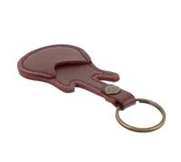 Boîte de Rangement pour Médiators de Guitare, Porte-médiator Pu Marron | Porte-clés, pour Médiators Folk et Électrique, Léger, Portable, Organise et Protège, Festivals et Occasions