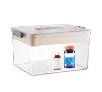 Boîte de rangement pour médicaments, armoire à médicaments portable, grande capacité, armoire à pharmacie portable pour la maison, le dortoir et l'école