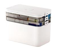 Boîte de rangement pour médicaments - Étanche - Boîte à pilules - Multi-couches - Portable - Étanche à l'humidité - Kit de premiers secours - Organisateur médical de grande capacité pour les urgences