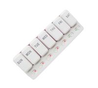 Boîte de rangement pour médicaments - Organiseur de tablette | Pilulier mensuel portable facile à ouvrir pour le stockage des compléments alimentaires d'huile de poisson sac à main quotidien de voyage