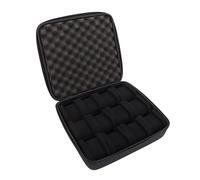 Boîte de rangement pour montre résistante aux chutes - 12 emplacements - Intérieur souple - Résistant aux chocs et à la poussière - Boîte de rangement portable pour les voyages