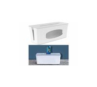 Callstel : Boîte de rangement pour multiprise avec support smartphone - coloris blanc