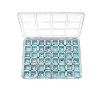 Boîte de Rangement pour Ongles,Coffret de 48 Compartiments pour Strass,Coffret de Rangement pour Accessoires de Manucure | pour Voyage Bureau Art Filles Perles Chambre Dressing Chambre Étudiante