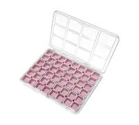 Boîte de Rangement pour Ongles | Coffret de 48 Compartiments pour Strass - Coffret de Rangement pour Perles - pour Voyage Bureau Art Filles Perles Chambre Dressing Chambre Étudiante