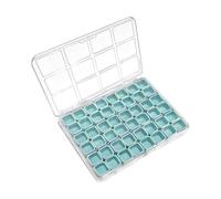 Boîte de Rangement pour Ongles,Organisateur de Strass 48 Compartiments,Coffret de Rangement pour Perles - pour Chambre d'étudiant, Bureau, Bricolage, Voyage, Perles, Filles