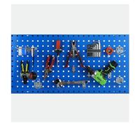 Boîte de Rangement pour Outils à Panneau perforé, Support de Rangement Mural avec Panneau d'affichage installé, Organisateur d'outils à Main, Forte capacité de Charge (Bleu, 39 x 20 x 0,0472