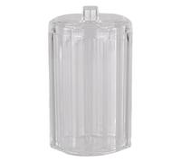 Boîte de rangement pour outils de cils avec plusieurs compartiments - Pot rond pour cotons-tiges
