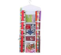 Boîte de rangement pour papier enroulé, double papier, bac de rangement, carte de couleur, porte-papier roulant, sac de stockage de Noël pour artisanat, emballage cadeau, organisation de l'espace