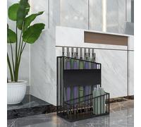Boîte de rangement pour parapluie de grande capacité, support peu encombrant pour entrée, centre commercial, noir