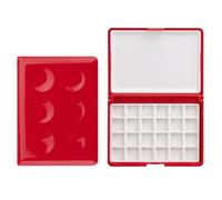 Boîte de rangement pour peinture à 24 sections - Palette d'aquarelle portable pour artistes, étudiants, esquisses et cours d'art - Plateau facile à nettoyer