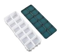 Boîte de rangement pour peinture d'artiste avec couvercle pour aquarelle, acrylique, gouache, peinture à l'huile, fournitures artistiques, gommes d'anniversaire