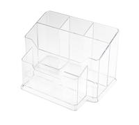 Boîte de rangement pour perceuse à ongles et forets à ongles en acrylique transparent