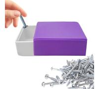 Boîte de rangement pour petites pièces avec compartiments réglables pour le matériel, les connecteurs électriques, les raccords de plomberie, le travail du bois, les réparations domestiques, 7,4 x 7,4