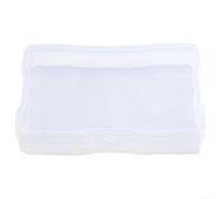 Boîte de rangement pour photos 10 x 15 cm avec boucle et cloison fixe en polypropylène acide, adaptée pour photos, autocollants, bijoux et petits objets (transparent)