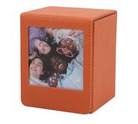 Boîte de rangement pour photos, boîte de rangement pour photos polaroïds en PVC simili cuir, couvercle magnétique, mini porte-photos, boîte de rangement pour photos de 3 pouces