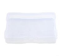 Boîte de rangement pour photos de 10 x 15 cm avec corps transparent, fermeture à boucle et cloison intérieure pour un rangement sûr des photos, autocollants et petites fournitures (transparent)