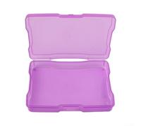Boîte de rangement pour photos de 10 x 15 cm, boîte d'archives d'images en polypropylène sans acide avec boucle à pression, organiseur transparent pour fournitures artisanales et souvenirs (bleu foncé