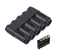 Boîte de rangement pour pièces de monnaie, avec 5 compartiments, trieur de monnaie, distributeur de pièces en noir, pour 2 €, 1 €, 50 centimes, 20 centimes et 10 centimes, design en plastique robuste