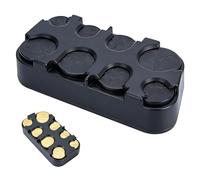 Boîte de rangement pour pièces de monnaie, avec compartiment pour billets et cartes bancaires, mécanisme à ressort - Avance automatique de la monnaie pour 1 cent à 2 euros - Pour voiture, restauration