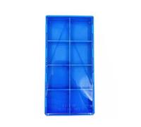 Boîte de rangement pour pièces de montre 8/18/24 emplacements pour outils d'horlogerie et composants délicats, tri et organisation de pièces, 8 carrés