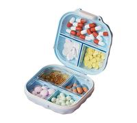 Boîte de rangement pour pilules de 7 jours - Fermeture sécurisée - Portable - Pour la gestion des médicaments - Anti-poussière