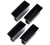 Boîte de rangement pour poignée de porte pour 8 2020-2025, organiseur de poche de porte avant et arrière, accessoires de garniture intérieure en plastique ABS noir, lot de 4 pièces de rechange à
