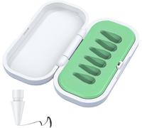 Boîte de Rangement pour Pointes de Stylet, Pointes de Rechange pour Stylets très sensibles, pour Apple Pencil Pro/2e génération/1re génération/USB C (Vert)