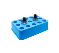 Boîte de rangement pour porte-outils CNC ER16 ER20 ER25 ER32 Support de rangement pour pince de serrage fraise à tige BT30 BT40 BT50 Mallette en plastique (20 trous rond)