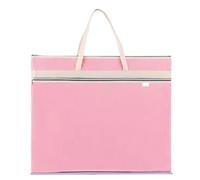 BoîTe De Rangement Pour Portfolio Artistique Grand fourre-tout A2 sac d'art for artistes de portefeuille travail dessin for matériel artistique peinture Portable(Pink)