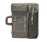 BoîTe De Rangement Pour Portfolio Artistique Sac à dos en toile 4K multifonctionnel for planche dessin, sac for, fournitures d'art for croquis plein air(Dark green)