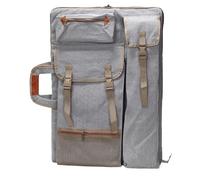 BoîTe De Rangement Pour Portfolio Artistique Sac à dos en toile 4K multifonctionnel for planche dessin, sac for, fournitures d'art for croquis plein air(Grey)