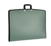 BoîTe De Rangement Pour Portfolio Artistique Sac de fichiers Portable grande capacité A3, sac d'art peinture, rangement papier croquis, étui portefeuille en plein air(Green)