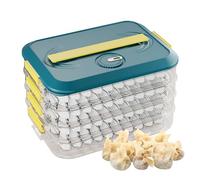 Boîte De Rangement Pour Raviolis - Boîte De Rangement Pour Raviolis De 12,79 Pouces, Boîtes De Congélation Pour Aliments | Conteneur De Conservation Robuste En PP 577g, Peu Encombrant, Hygiénique