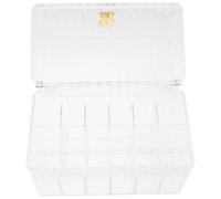 Boîte de Rangement pour Rouge à Lèvres Transparente, PET | Présentoir de Bureau Simple et Élégant, Accès Facile, pour Gloses et Crayons Comptoir Salle de Bain