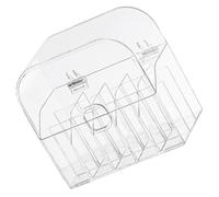Boîte de Rangement pour Rouges à Lèvres Transparente à 15 Compartiments | Couvercle Poignée Encastrée, Pieds Surélevés et Base Robuste, pour Petits Pinceaux et Gloses