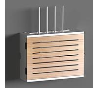 Boîte de rangement pour routeur, étagère flottante murale, organisateur de câbles en bois, support de routeur WiFi, support de fil d'alimentation mural, solution de rangement pour tableau de prise