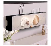 Boîte de rangement pour routeur WiFi, boîte de rangement murale flottante pour routeur WiFi, support flottant décoratif créatif pour chambre à coucher, salon