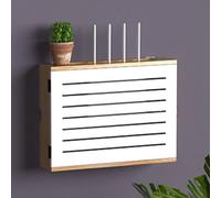 Boîte de rangement pour routeur WiFi, cache mural pour organiser les équipements de maison et de bureau, installation facile, idéal pour dissimuler les câbles et les appareils