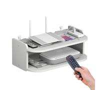 Boîte De Rangement Pour Routeur WiFi - Étagère Murale Pour Routeur Et Boîtier TV, Installation Sans Perçage | PP Épaissi, Options À Double Et Triple Couches, Organisateur Gain De Place Pour La Maison