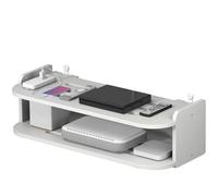 Boîte De Rangement Pour Routeur WiFi - Étagère Murale Pour Routeur Et Boîtier TV, Installation Sans Perçage | PP Épaissi, Options À Double Et Triple Couches, Organisateur Gain De Place Pour La Maison
