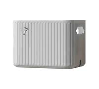 Boîte de Rangement pour Routeur WiFi Matière Plastique Conception en Couches Utilisation Multifonctionnelle Cache Box Internet pour Routeur, Câble(Gray)