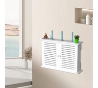Boîte de Rangement pour Routeur WiFi, Router Storage Box sans Percage | Cache Box Internet Imperméable, Étagère de Rangement Mural WiFi Décoration pour Salon Chambre Bureau