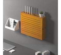 Boîte de rangement pour routeur WiFi sans fil avec étagères réglables, support mural flottant pour chambre à coucher, salon