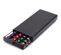 Boîte de rangement pour sacs de café, boîte de rangement pour 36/40 sacs de café, peut être placée dans la boîte de rangement sous la cafetière ou dans le tiroir coulissant, convient pour le rangement