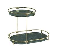 Boîte de rangement pour salle de bain - Organiseur de table en marbre multicouche et accessoires décoratifs